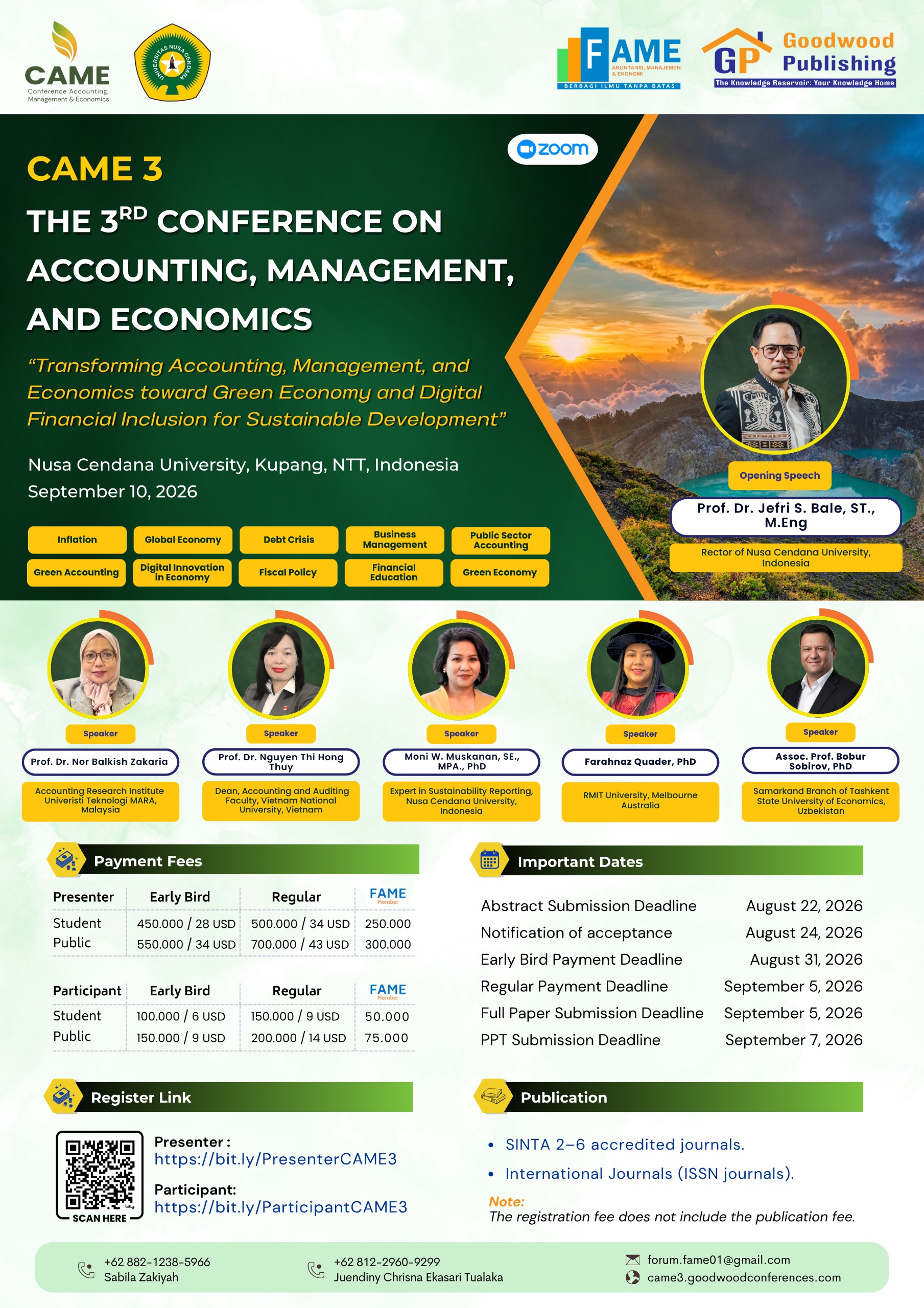 The 3rd Conference on Accounting, Management, and Economics (CAME 3)